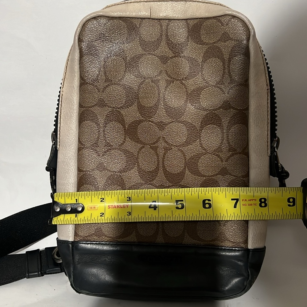 Coach Brown and Black Men's Crossbody Bag - Picture 4 of 14
